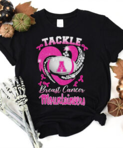 Tackle Breast Cancer Appalachian State Mountaineers Diamond Heart Shirt