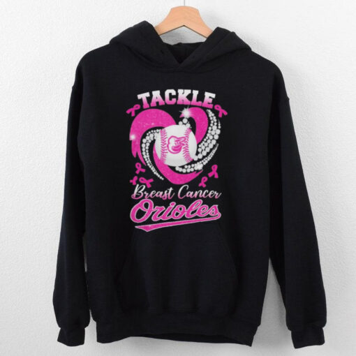 Tackle Breast Cancer Baltimore Orioles Diamond Heart Shirt