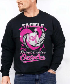 Tackle Breast Cancer Baltimore Orioles Diamond Heart Shirt