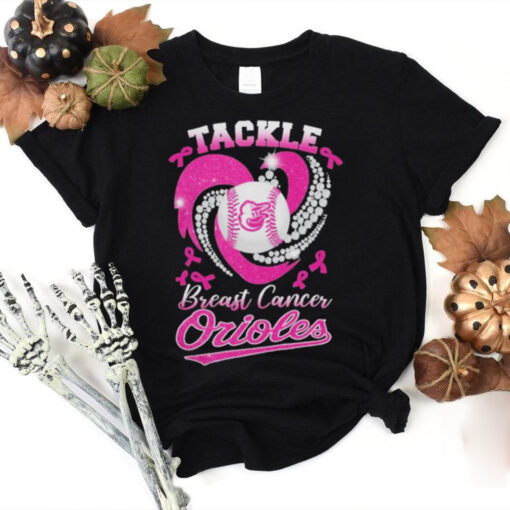 Tackle Breast Cancer Baltimore Orioles Diamond Heart Shirt