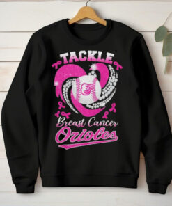 Tackle Breast Cancer Baltimore Orioles Diamond Heart Shirt