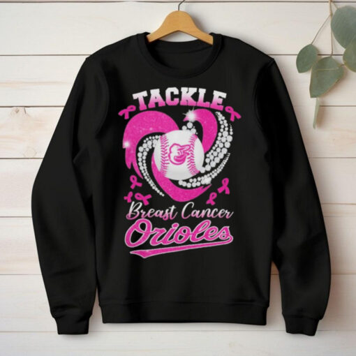 Tackle Breast Cancer Baltimore Orioles Diamond Heart Shirt