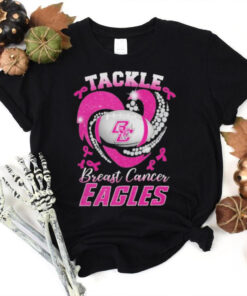 Tackle Breast Cancer Boston College Eagles Diamond Heart Shirt