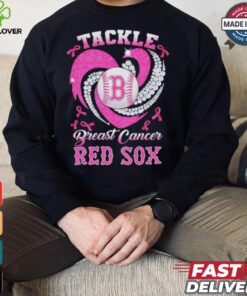 Tackle Breast Cancer Boston Red Sox diamond heart hoodie, sweater, longsleeve, shirt v-neck, t-shirt