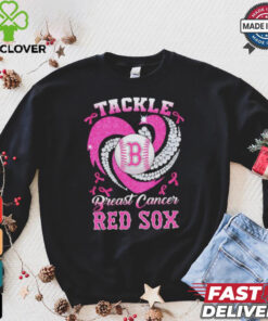 Tackle Breast Cancer Boston Red Sox diamond heart hoodie, sweater, longsleeve, shirt v-neck, t-shirt