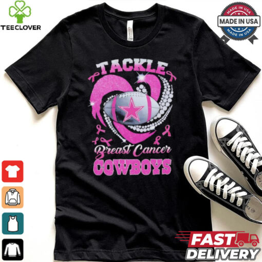 Tackle Breast Cancer Dallas Cowboys diamond heart hoodie, sweater, longsleeve, shirt v-neck, t-shirt