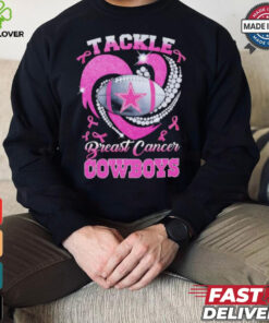 Tackle Breast Cancer Dallas Cowboys diamond heart hoodie, sweater, longsleeve, shirt v-neck, t-shirt