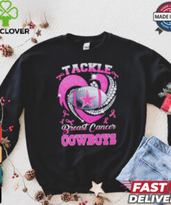 Tackle Breast Cancer Dallas Cowboys diamond heart hoodie, sweater, longsleeve, shirt v-neck, t-shirt