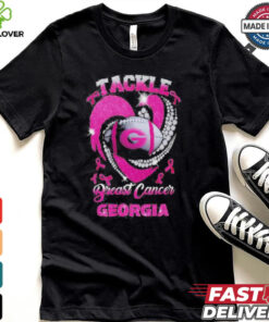 Tackle Breast Cancer Georgia Bulldogs 2024 Diamond Pink T Shirt