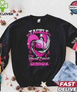 Tackle Breast Cancer Georgia Bulldogs 2024 Diamond Pink T Shirt