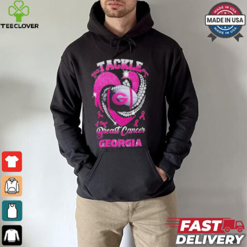 Tackle Breast Cancer Georgia Bulldogs 2024 Diamond Pink T Shirt