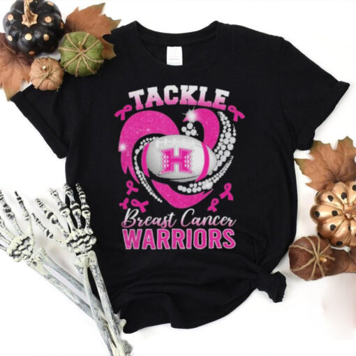 Tackle Breast Cancer Hawai’i Rainbow Warriors Diamond Heart Shirt