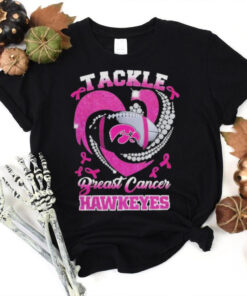 Tackle Breast Cancer Iowa Hawkeyes Diamond Heart Shirt