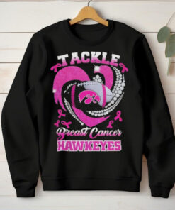 Tackle Breast Cancer Iowa Hawkeyes Diamond Heart Shirt