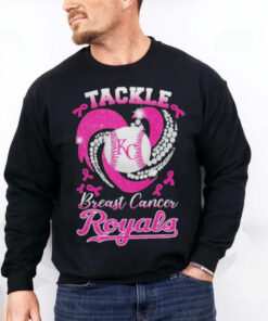 Tackle Breast Cancer Kansas City Royals Diamond Heart Shirt