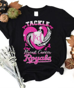 Tackle Breast Cancer Kansas City Royals Diamond Heart Shirt