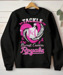 Tackle Breast Cancer Kansas City Royals Diamond Heart Shirt