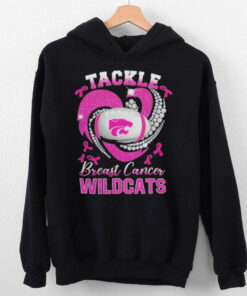 Tackle Breast Cancer Kansas State Wildcats Diamond Heart Shirt