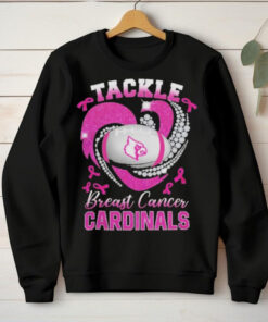 Tackle Breast Cancer Louisville Cardinals Diamond Heart Shirt