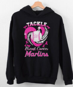 Tackle Breast Cancer Miami Marlins Diamond Heart Shirt