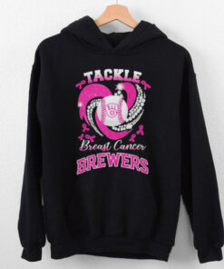 Tackle Breast Cancer Milwaukee Brewers Diamond Heart Shirt