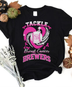 Tackle Breast Cancer Milwaukee Brewers Diamond Heart Shirt