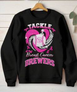 Tackle Breast Cancer Milwaukee Brewers Diamond Heart Shirt