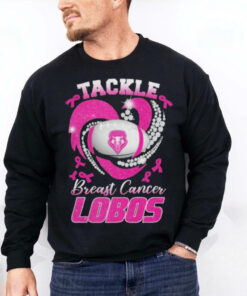 Tackle Breast Cancer New Mexico Lobos Diamond Heart Shirt