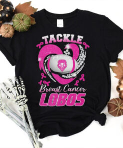 Tackle Breast Cancer New Mexico Lobos Diamond Heart Shirt