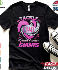 Tackle Breast Cancer New York Giants diamond heart shirt