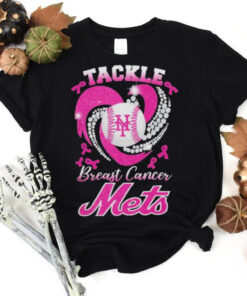 Tackle Breast Cancer New York Mets Diamond Heart Shirt