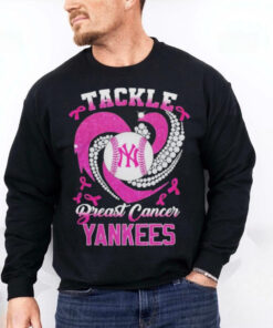 Tackle Breast Cancer New York Yankees Diamond Heart Shirt