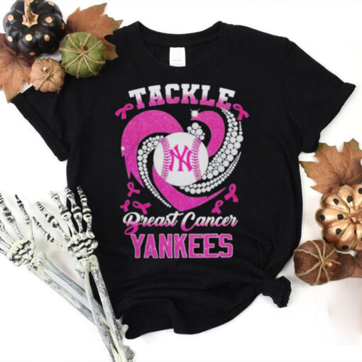 Tackle Breast Cancer New York Yankees Diamond Heart Shirt