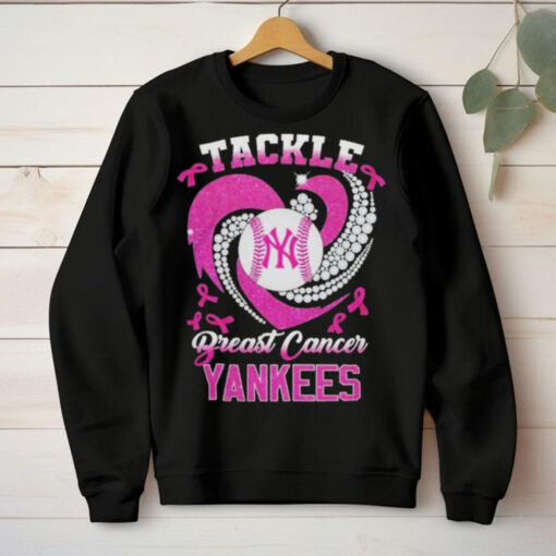 Tackle Breast Cancer New York Yankees Diamond Heart Shirt