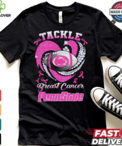 Tackle Breast Cancer Penn State Nittany Lions diamond heart shirt