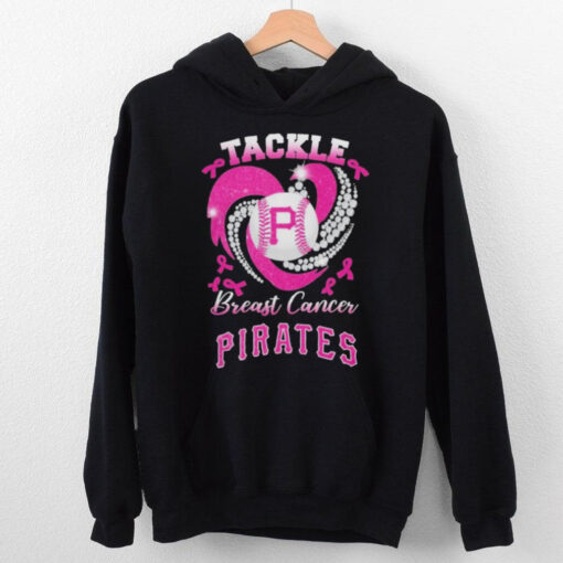 Tackle Breast Cancer Pittsburgh Pirates Diamond Heart Shirt