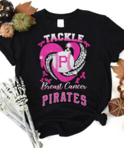 Tackle Breast Cancer Pittsburgh Pirates Diamond Heart Shirt