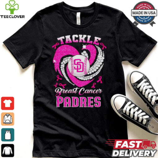 Tackle Breast Cancer San Diego Padres diamond heart shirt