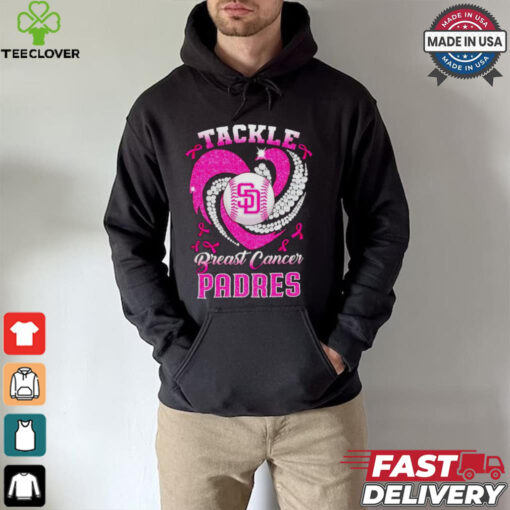Tackle Breast Cancer San Diego Padres diamond heart shirt