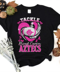 Tackle Breast Cancer San Diego State Aztecs Diamond Heart Shirt