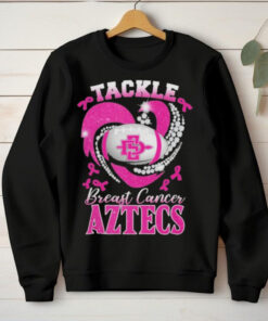 Tackle Breast Cancer San Diego State Aztecs Diamond Heart Shirt