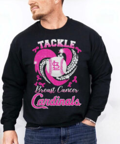 Tackle Breast Cancer St. Louis Cardinals Diamond Heart Shirt