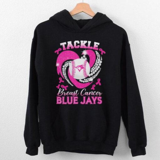 Tackle Breast Cancer Toronto Blue Jays Diamond Heart Shirt