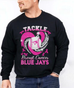 Tackle Breast Cancer Toronto Blue Jays Diamond Heart Shirt