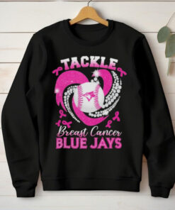 Tackle Breast Cancer Toronto Blue Jays Diamond Heart Shirt