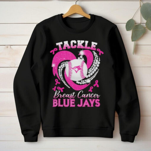 Tackle Breast Cancer Toronto Blue Jays Diamond Heart Shirt