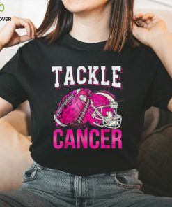 Tackle Football Pink Ribbon Breast Cancer Awareness Boys Kid T Shirt