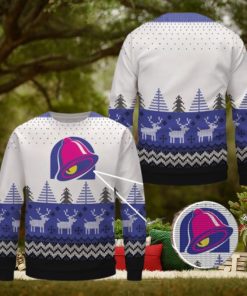 Taco Bell Christmas All Over Print Ugly Sweater