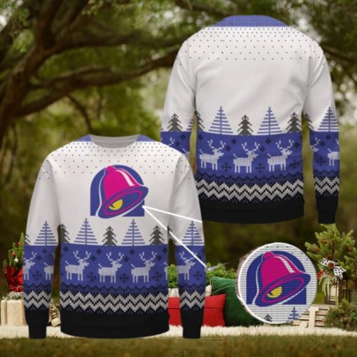 Taco Bell Christmas All Over Print Ugly Sweater