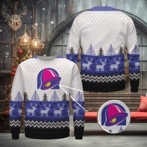 Taco Bell Christmas All Over Print Ugly Sweater